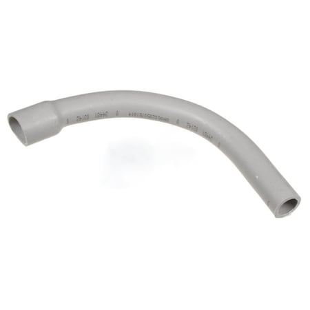 0.5-in. Plastic Cylindrical 90 Degree Elbow Modern Grey
